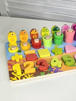 Игровой развивающий набор сортер 6в1 деревянный (201515983)