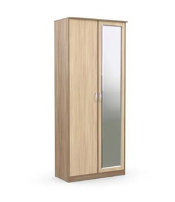 Шкаф 2-х створчатый Дуэт Люкс без зеркала Венге/дуб