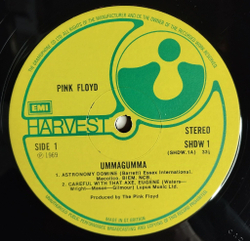 Винтажная виниловая пластинка LP Pink Floyd Ummagumma (UK 1969)