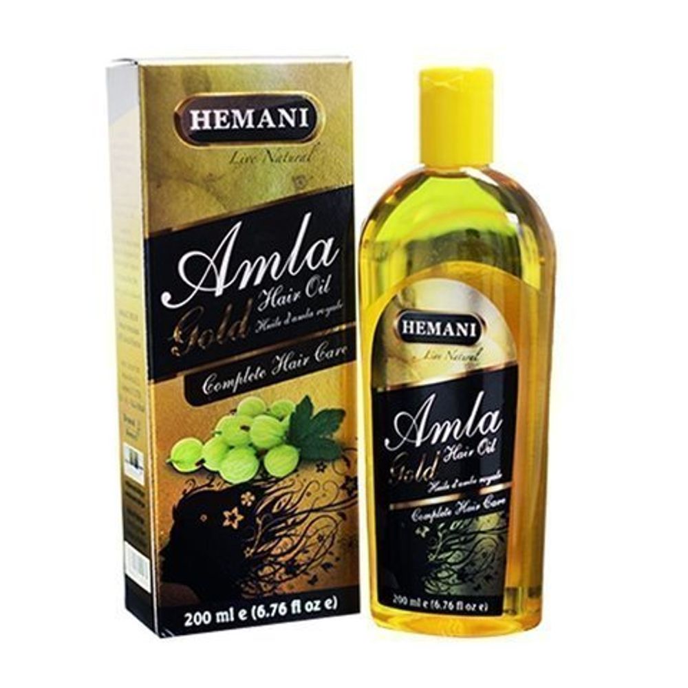 Масло для волос Hemani Амла с миндалем Amla Gold Hair Oil 200 мл