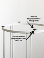 Журнальный столик прикроватный, приставной, кофейный, интерьерный