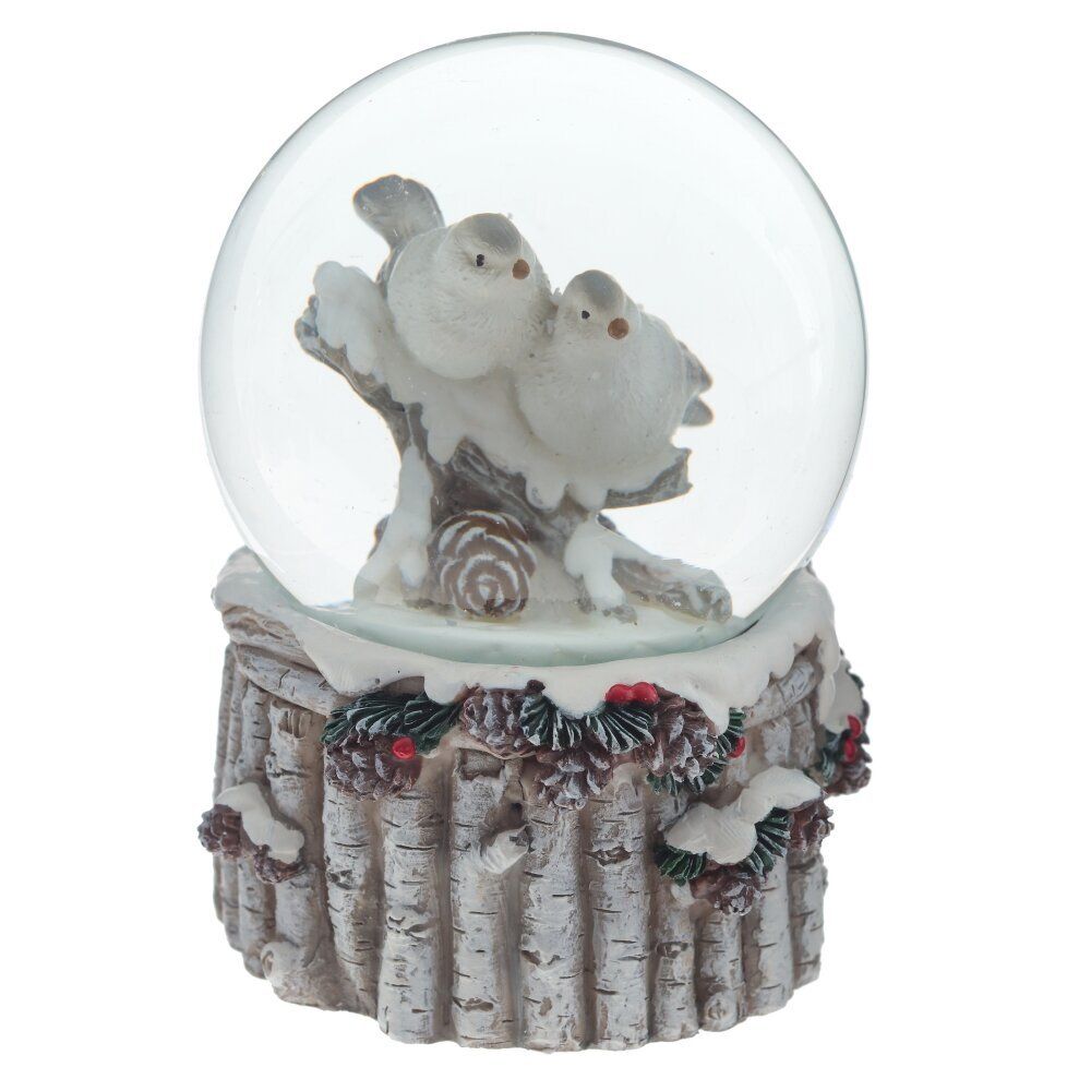 GAEM Фигурка декор в стекл шаре "Птички", D6 см, L7 W7 H9 см, 2в.