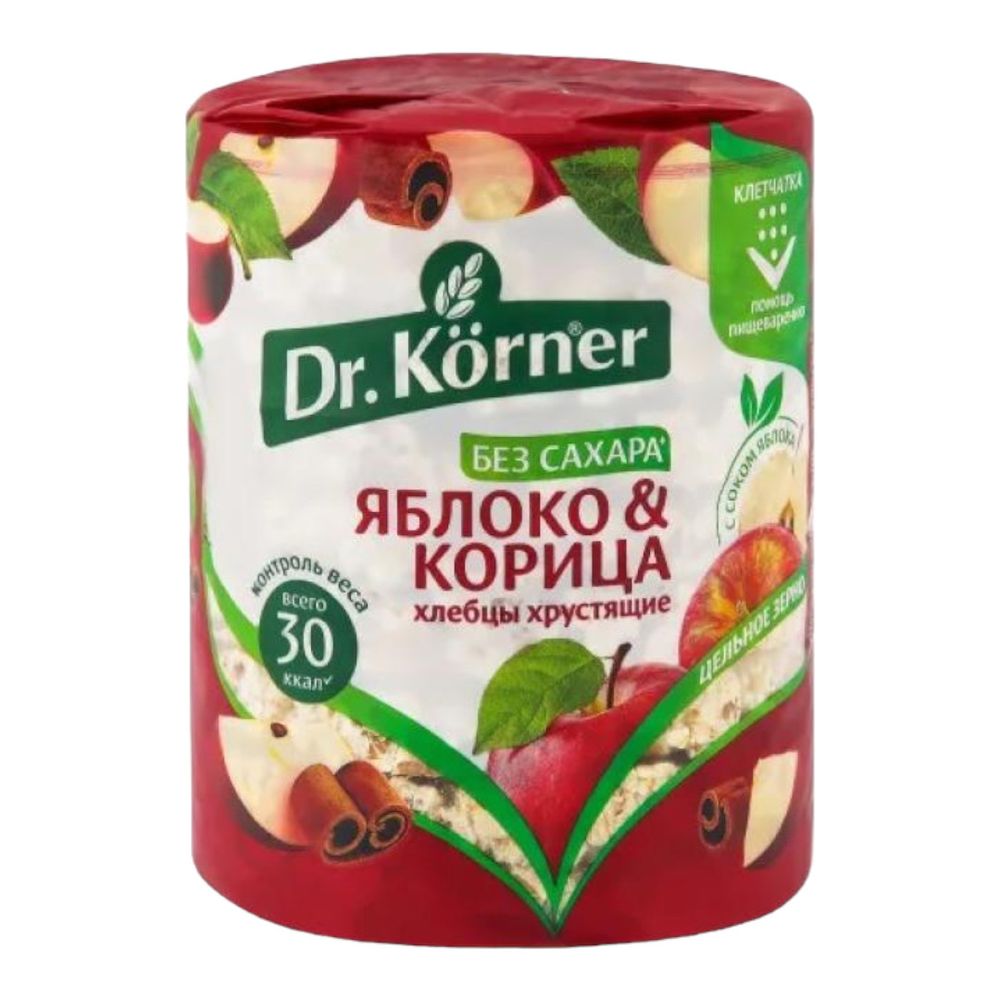Хлебцы "Злаковый коктейль яблочный" с корицей, 90 г (Dr. Korner)
