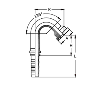 Фитинг DN 20 SFL 3/4 38.1 (135) CS