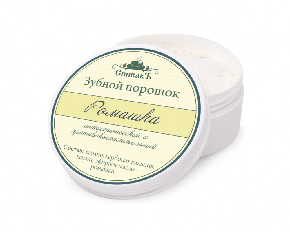 Зубной порошок Ромашка, 50 г (2,48 б)