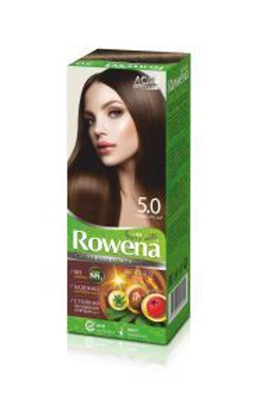 Acme-Color «ROWENA SOFT SILK» Стойкая Крем-Краска для волос, тон 5.0 без аммиака (Тёмно-Русый) 115 мл