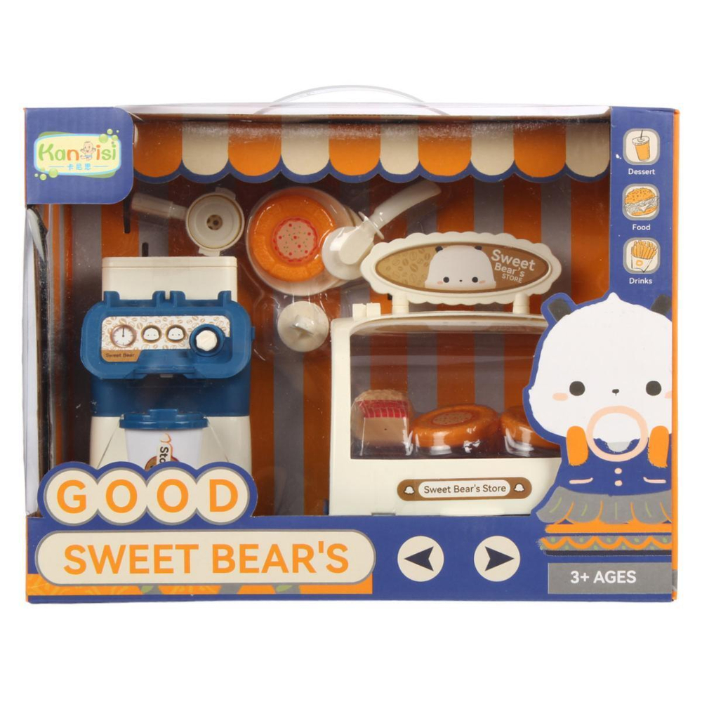 Набор кафе с кофемашиной, коробка HY744-E