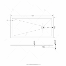 Душевой поддон прямоугольный RGW ST-B Черный