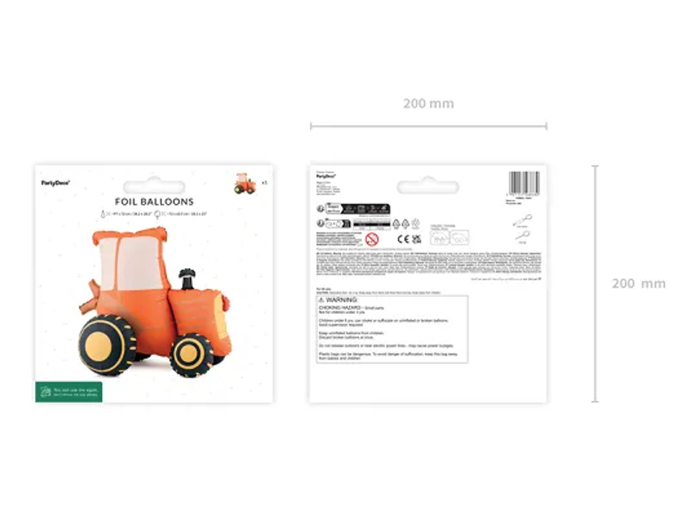 Шар стоячий "Трактор" (72х63 см)