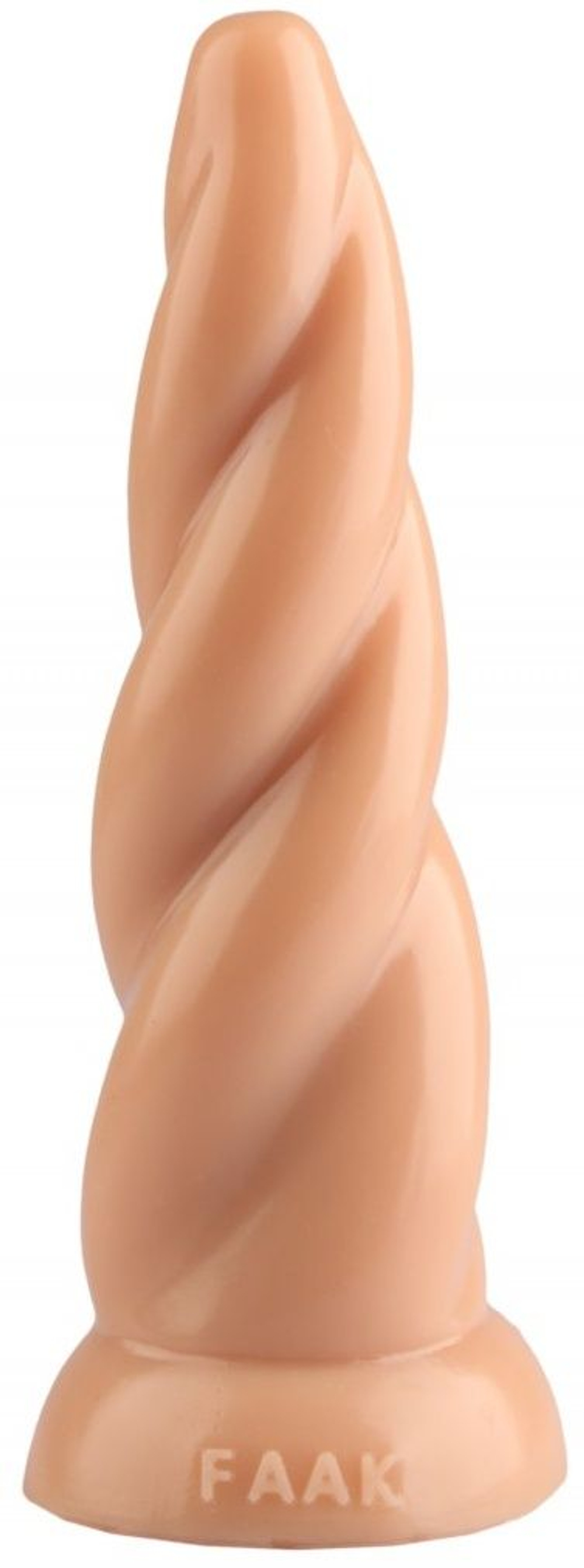 Телесная винтообразная анальная втулка - 22,5 см. (Цвет: телесный)