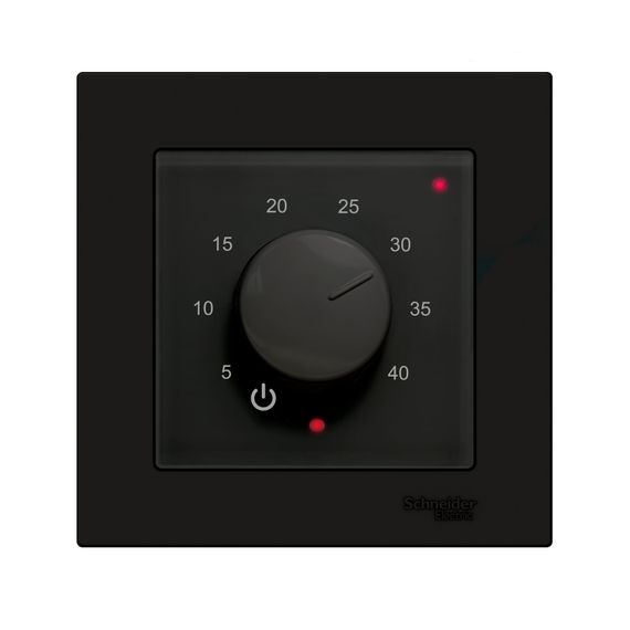 Терморегулятор ЭргоЛайт ТР-03 для теплого пола встроенный для Атлас Дизайн черный 37772