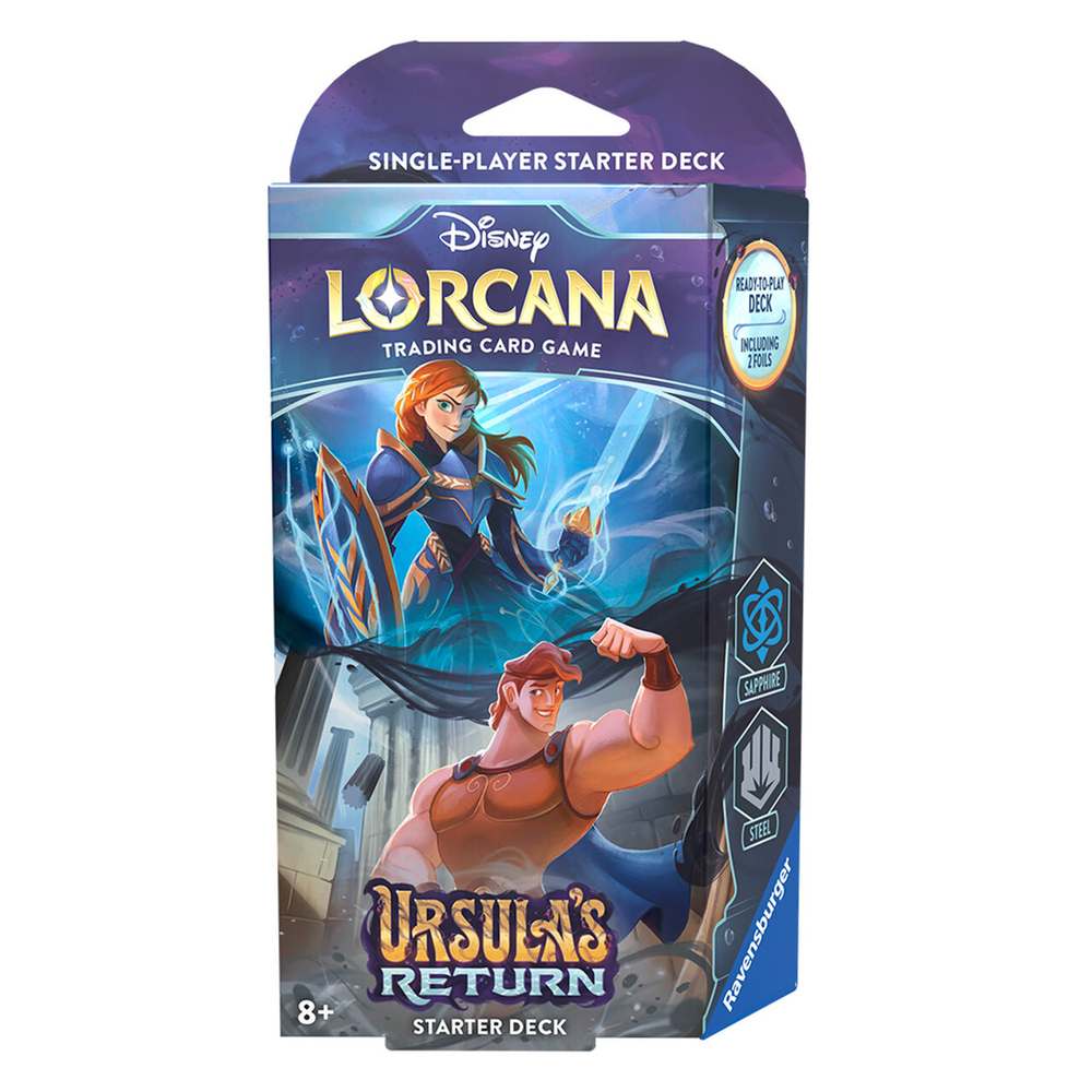 Готовая колода Lorcana TCG выпуска Ursula's Return: Sapphire & Steel на английском языке