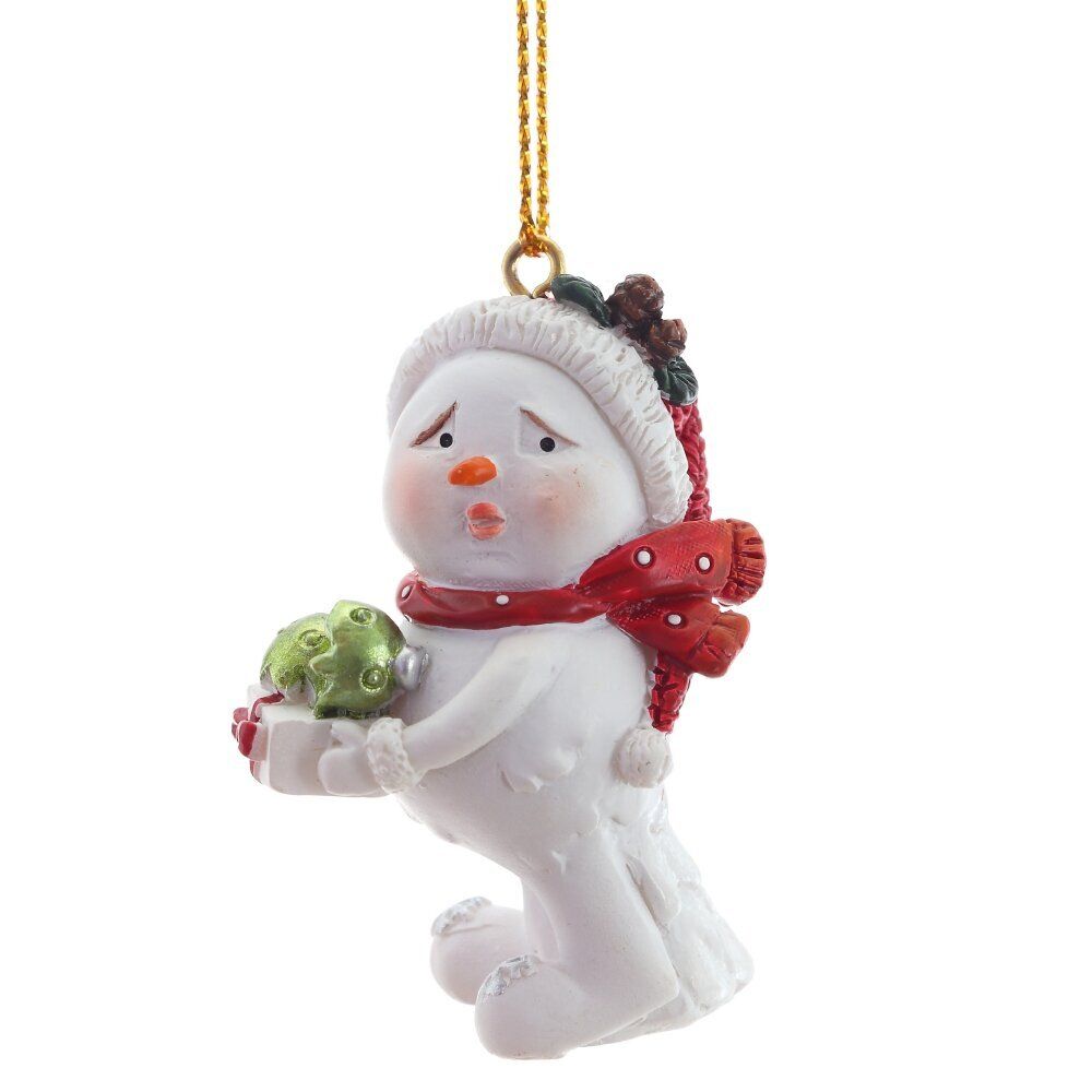 GAEM Фигурка декоративная подвесная "Снеговик", L3,5 W2,5 H5 см, 4в.