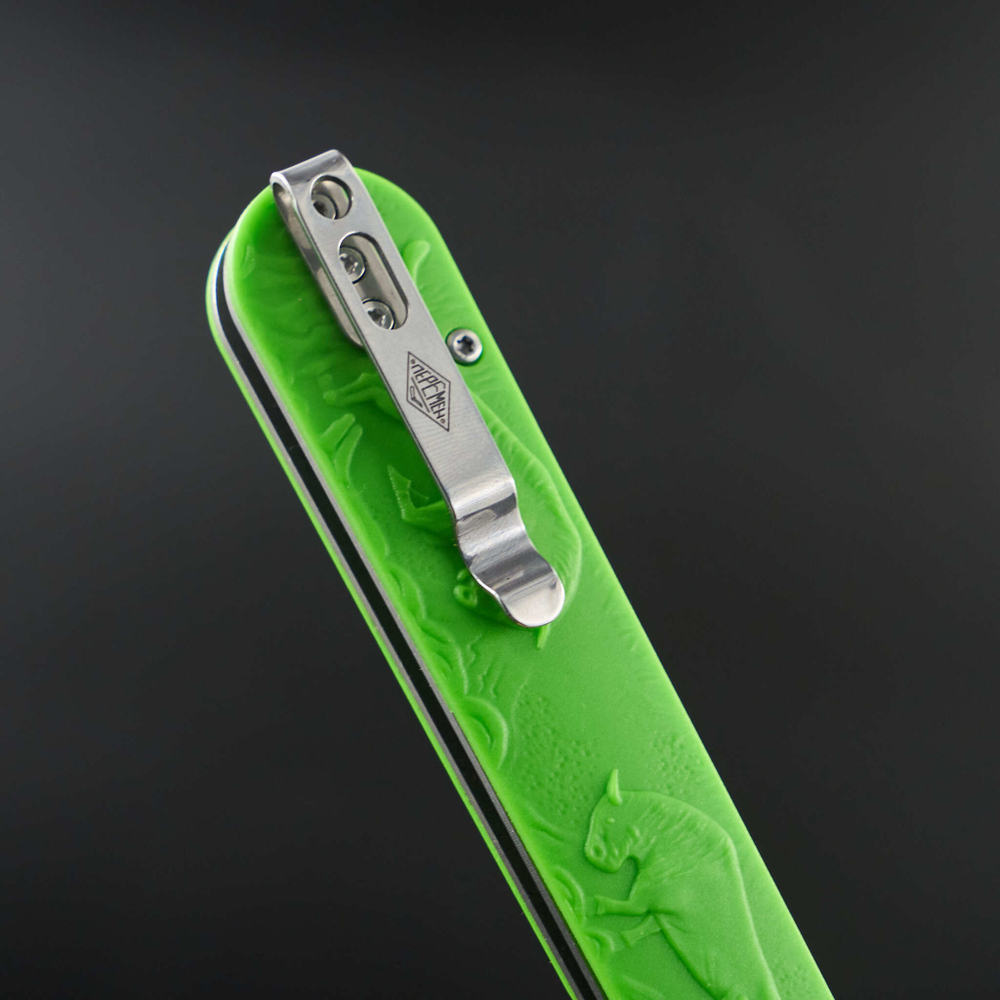 Нож складной Перемен Зубры зеленый