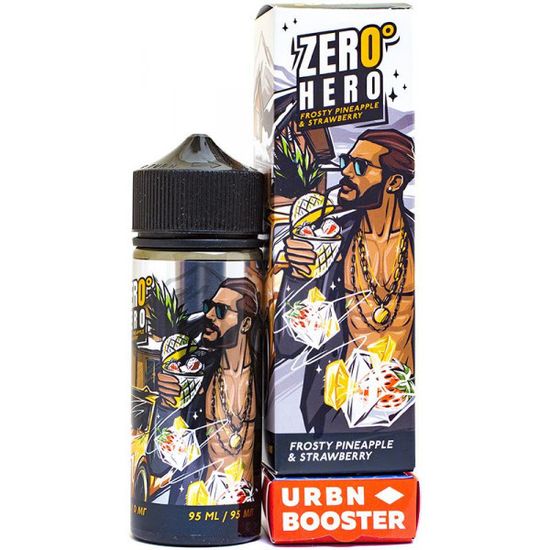 Жидкость Zero Hero (95 мл, 3 мг) Frosty Pineapple & Strawberry