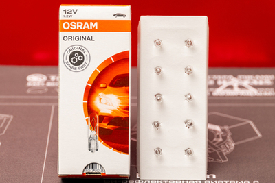 Osram 1.2W 12V W2*4.6d (Без цоколя приборная) (1шт.)