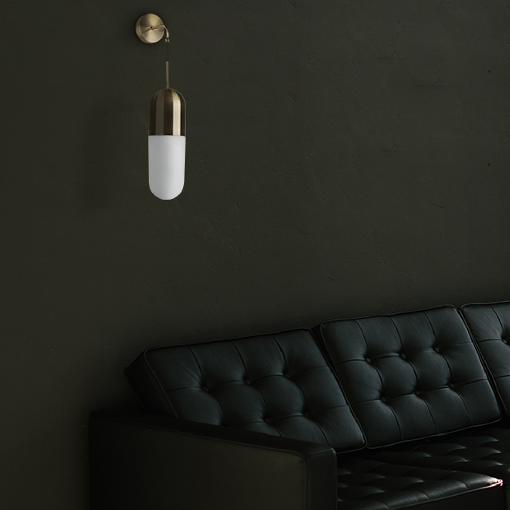 690611 Бра RAMO 1х40W E27 БРОНЗА/БЕЛЫЙ