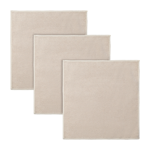 Набор салфеток из микрофибры cozy clean, 30х30 см, бежевые, 3 шт.