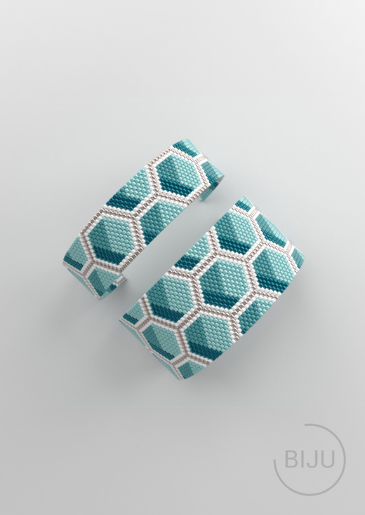 Схема PEYOTE, Схема браслета мозаичное плетение, узор из Miyuki Delica 11/0, файл PDF, №205