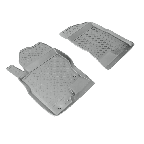 Ковры в салон Norplast/Unidec для Nissan Navara (2005-)Полиуретан,Серый,передние арт.NPL-Po-61-25-G