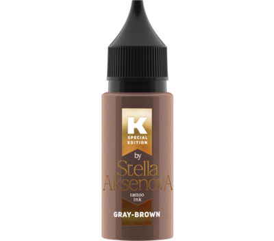 Gray Brown КРАСКА Tattoo Ink by Stella Aksenova