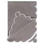 Набор кухонных полотенец с контрастным кантом серого цвета из коллекции trendy ruffles, 50х70 см