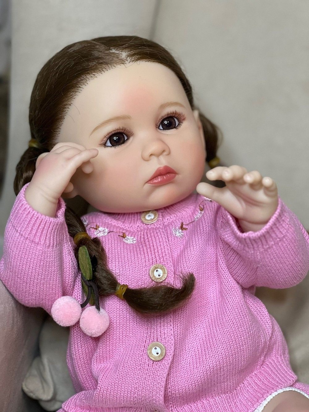 Кукла Реборн виниловая 55см в пакете (FA-314)