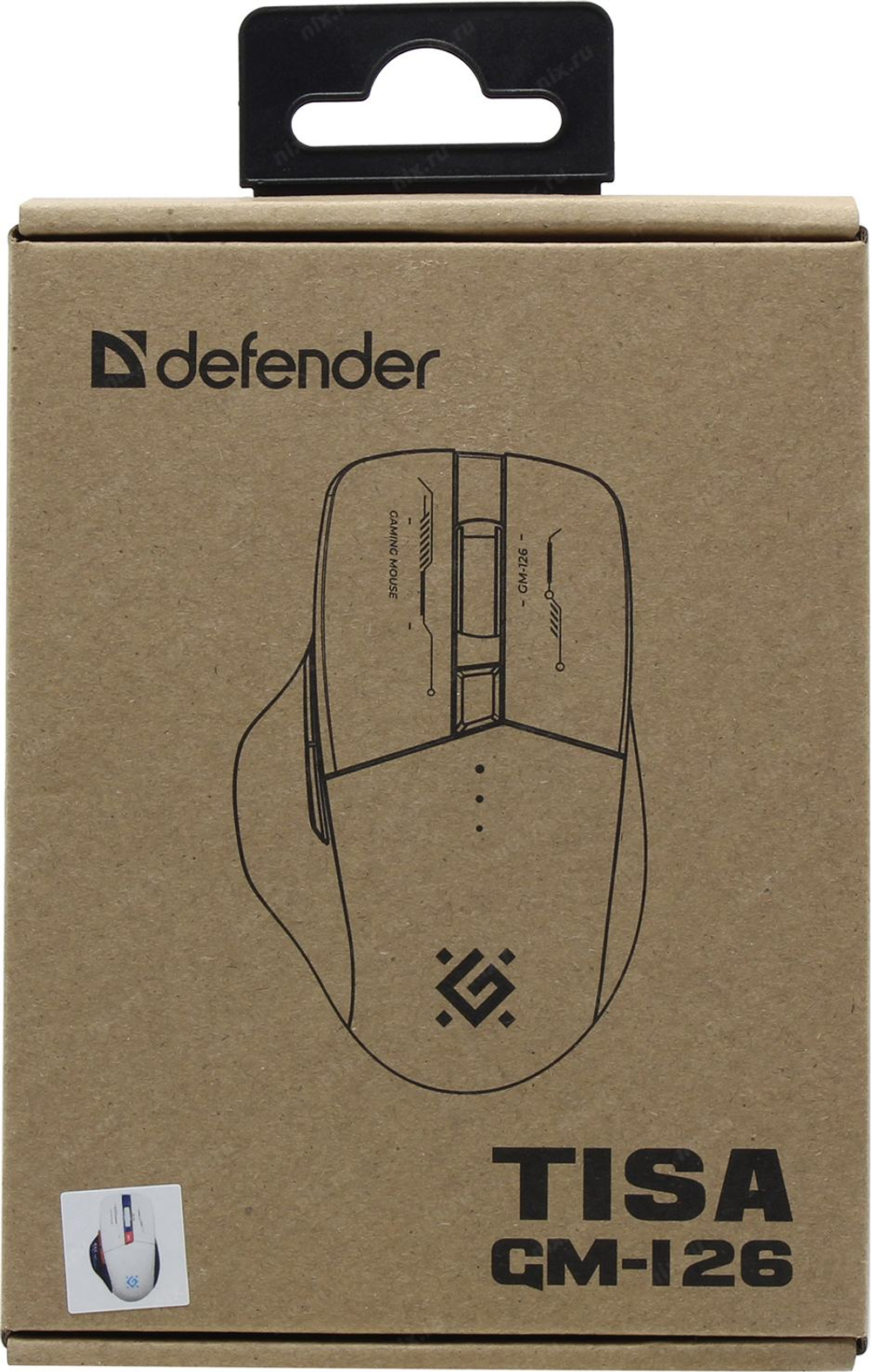 Defender Tisa Wireless Optical Mouse <GM-126> (RTL) USB/BT  6btn+Roll  <52126>