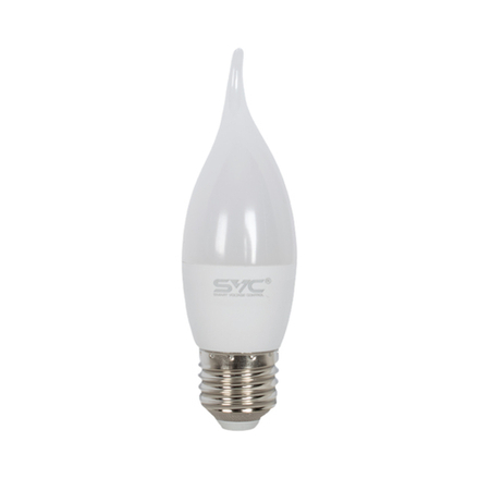 Лампа светодиодная SVC LED CB35-7W-E27-3000K Свеча на ветру Тёплый