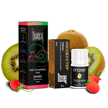 Chaser BLACK - Wild Strawberry Kiwi (30ml, 5% nic)