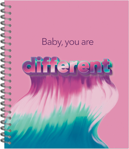 Тетрадь общая 96 листов на металлическом гребне "Barbie style lettering"