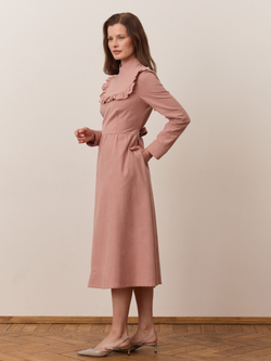 Платье с вшитой манишкой