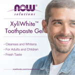 NOW Foods, Solutions, XyliWhite™, зубная паста-гель, кокосовое масло, мята, 28 г (1 унция)