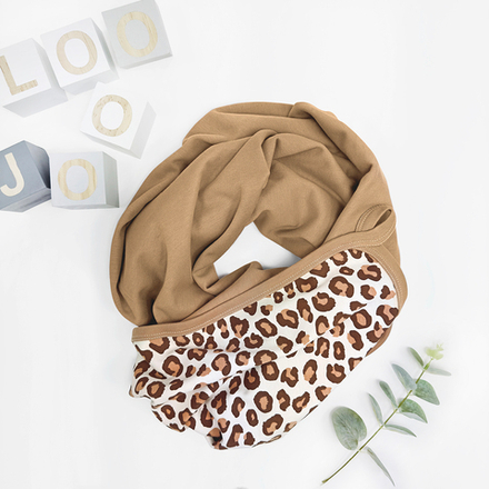 Плед 2-х сторонний LooJoo Леопард / Карамель