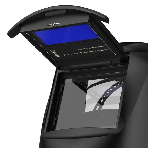 Маска сварщика хамелеон BLACK MASK АСФ 100 51ST100FS (с откидным стеклом)