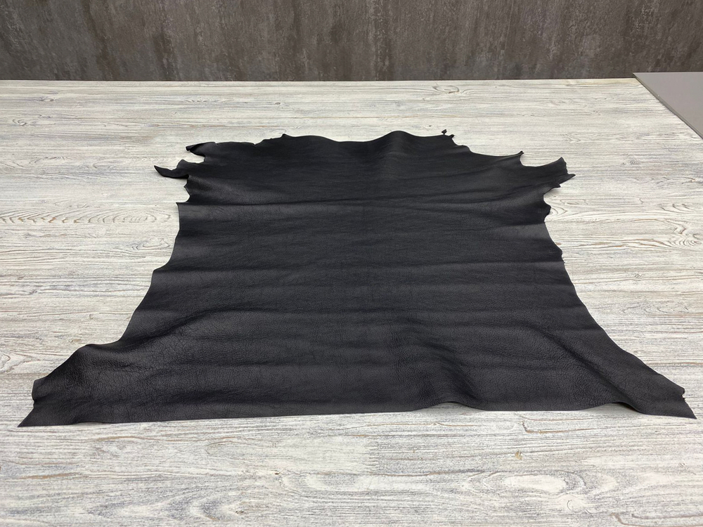 Madras Buster Nero (1,1-1,3 мм), цв. Черный, натуральная кожа козы