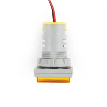 Цифровой панельный вольтметр/амперметр AD16-22VAMS 0-100 А квадратной формы, желтый