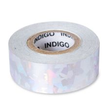 Обмотка для гимнастического обруча INDIGO Ice IN379-SIL, 20мм*14м, серебристый