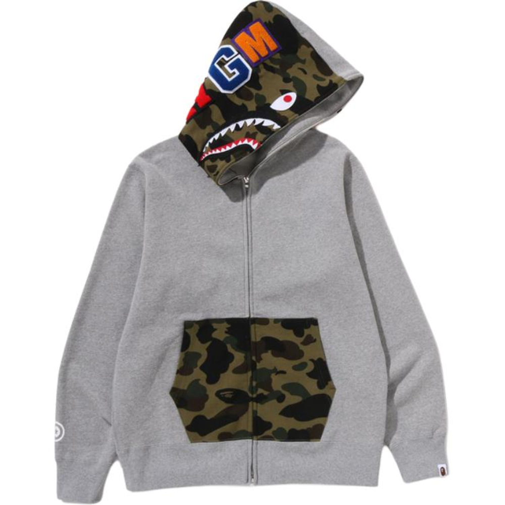 A Bathing Ape Bathing Ape Sweatshirts Cotton Moderate No Fleece Lined Regular Zip Closure 0zxswmx05151p