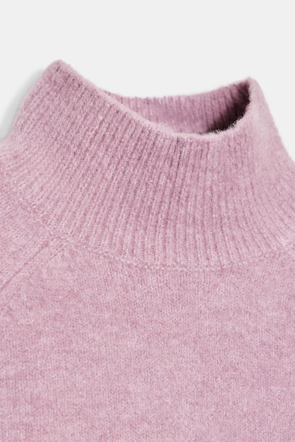 ZARA ДЖЕМПЕР ИЗ МЯГКОГО ТРИКОТАЖА С РУКАВАМИ ТРИ ЧЕТВЕРТИ, СИРЕНЕВЫЙ