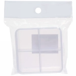 Таблетница - органайзер 4 ячейки «VOSTOKDOM», микс три цвета, 6.5*6.5*2.5см