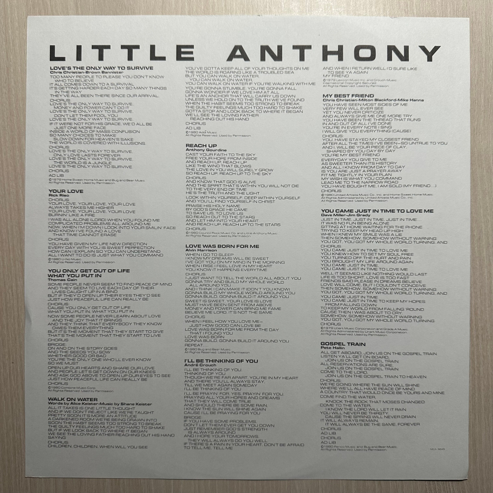 Little Anthony - Daylight (США 1980г.)