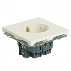 Розетка с заземлением и со шторкой, без рамки Stekker Эмили 49880