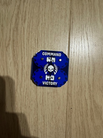 Square Counters, two tracks. Blue