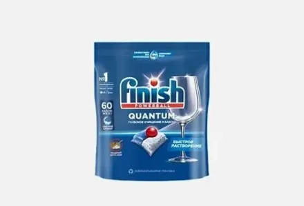 ДЕФЕКТ УПАКОВКИ! ФИНИШ КВАНТУМ Капсулы для посудомоечной машины /60