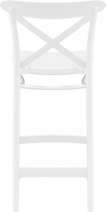 Стул пластиковый полубарный Siesta Contract Cross Bar 65, белый