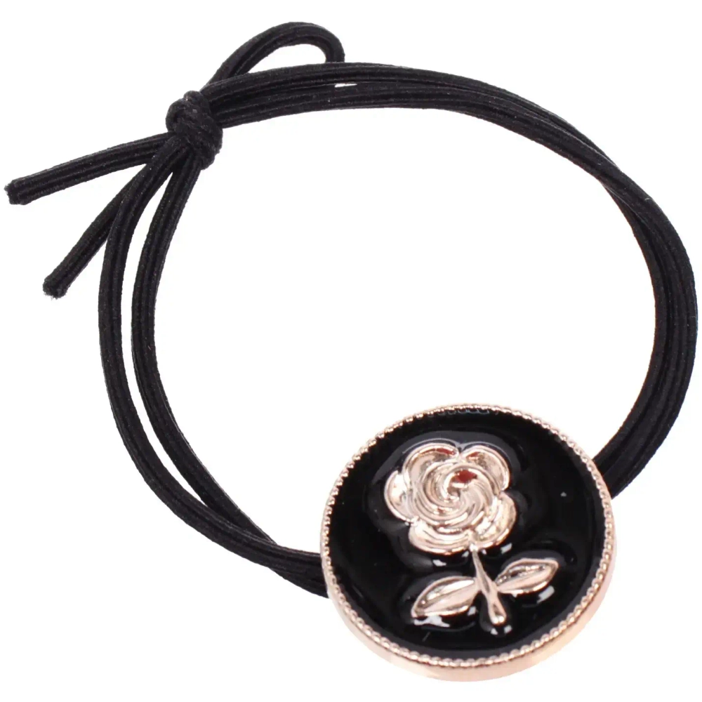 Резинка для волос 1шт «Кокетка - Aks Bambina», роза, микс 2 цвета, d-5см