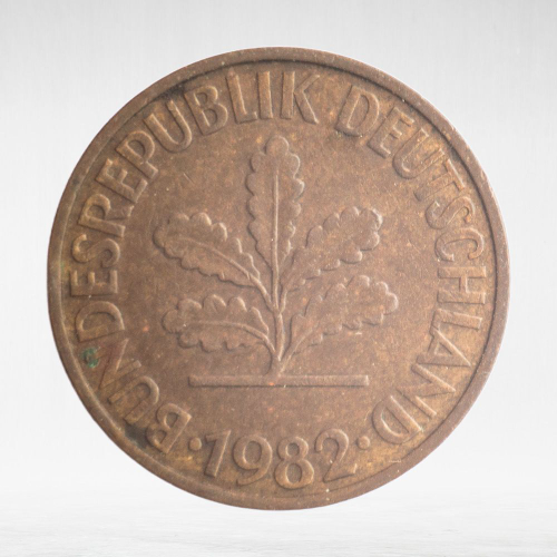 Germany, 10 Pfennigs, 1982, (Munich Mint - "D"), VF