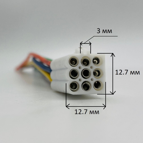 Разъем (колодка) блока стеклоподъемника ВАЗ 1118 старого образца разъем мама 9 контактный