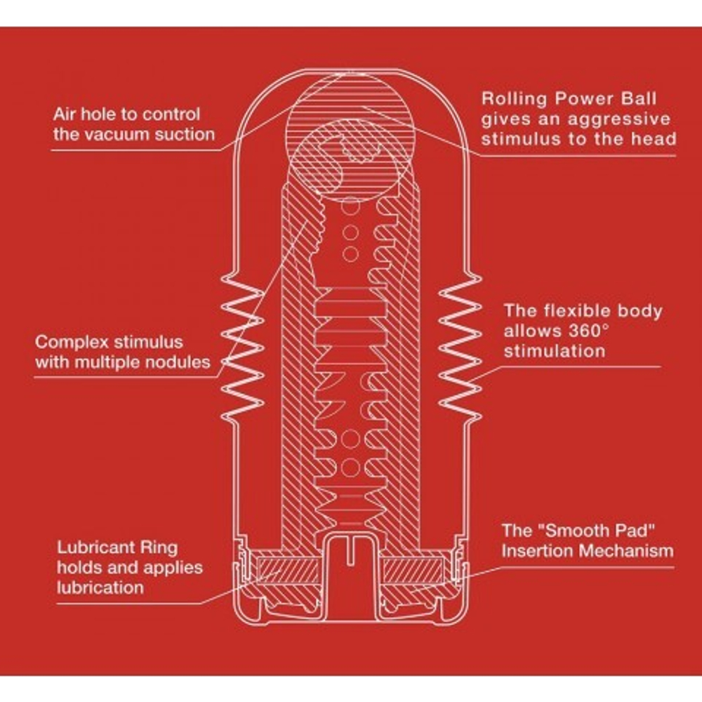TENGA Мастурбатор Rolling Head Cup